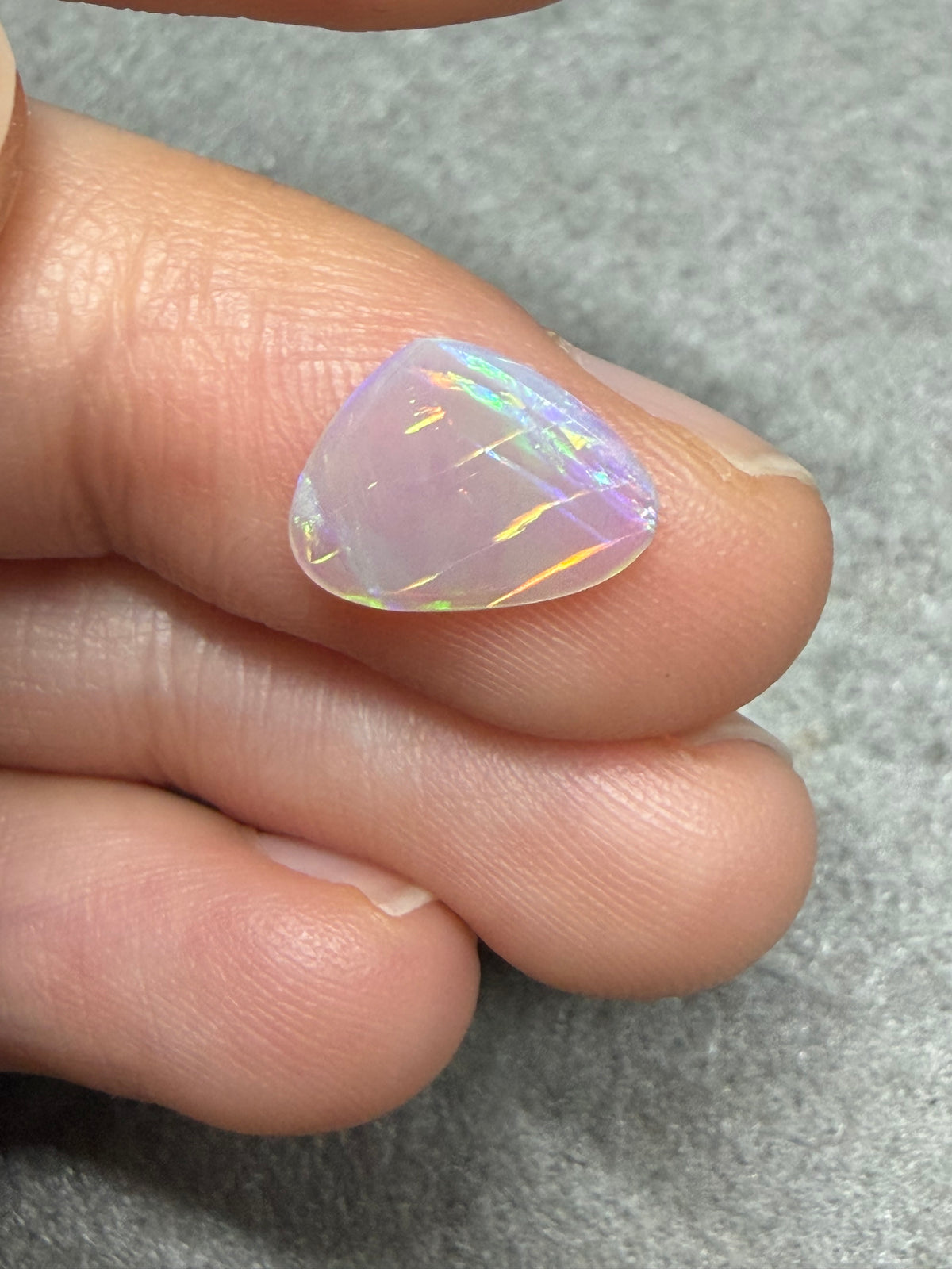7.High quality Black Crystal Opal with Cat Scratch pattern - B4.8