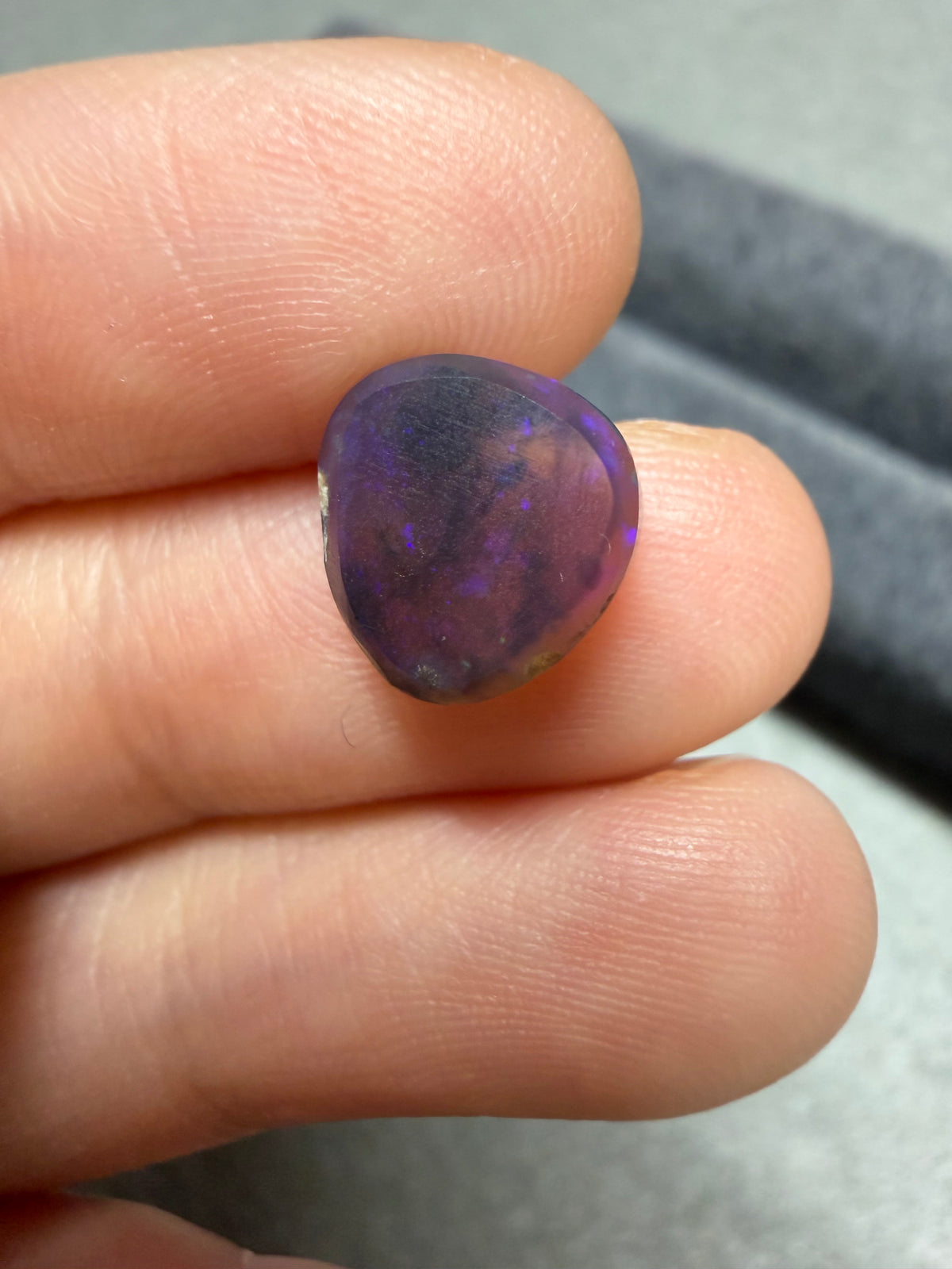 27.Lightning ridge black Crystal Opal -1.95ct