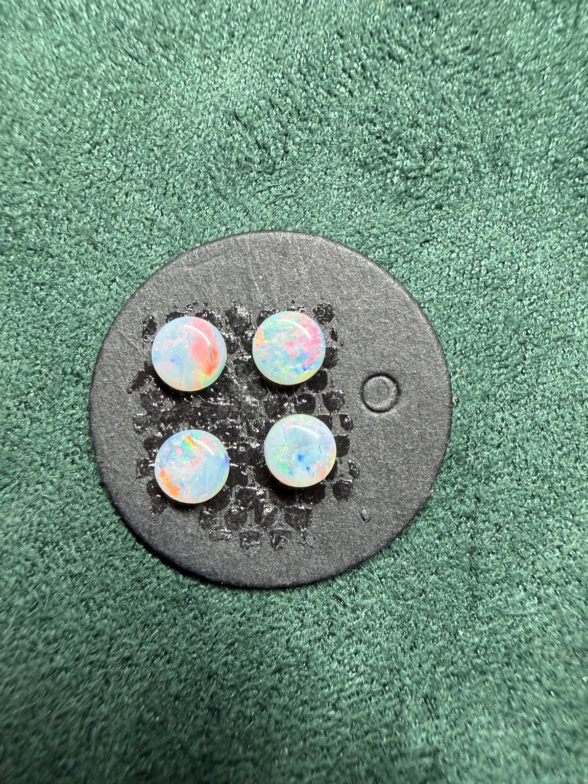 9.Surprise pink red Crystal Opal set