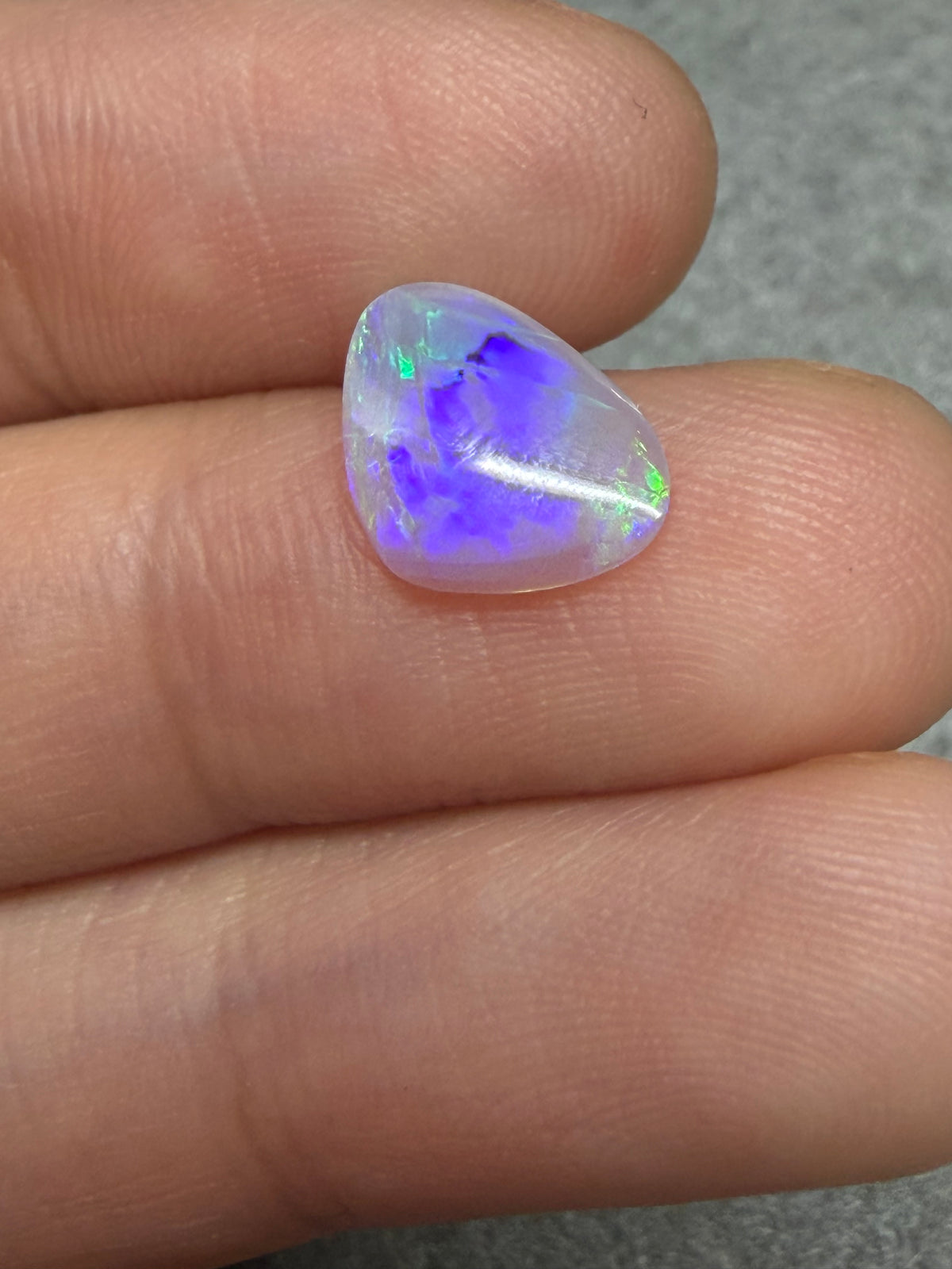 7.High quality Black Crystal Opal with Cat Scratch pattern - B4.8