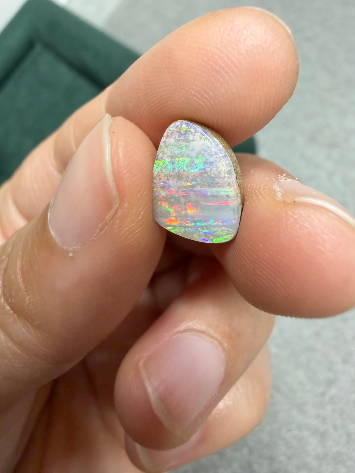 29.Boulder opal rainbow stripe special