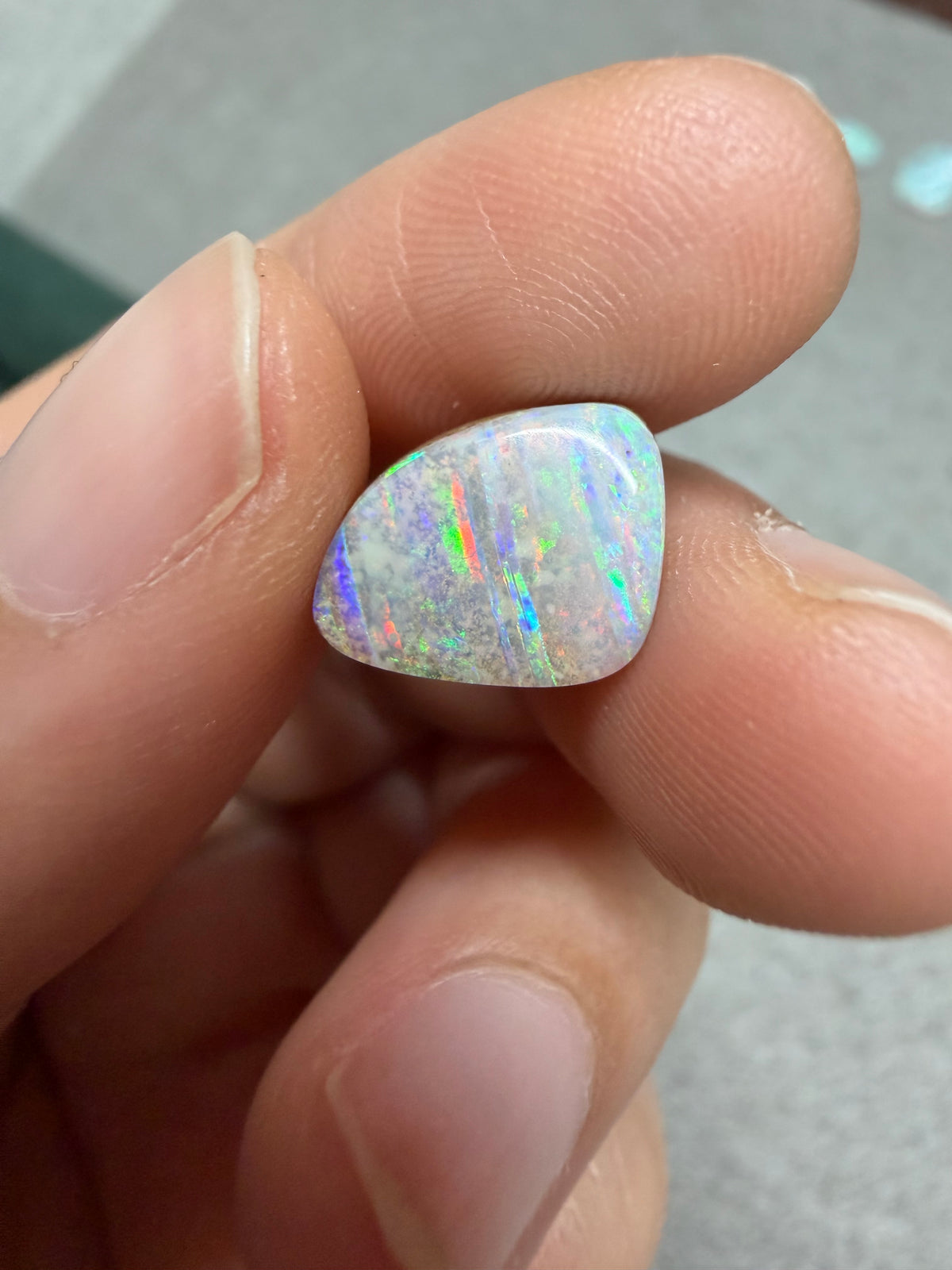 29.Boulder opal rainbow stripe special