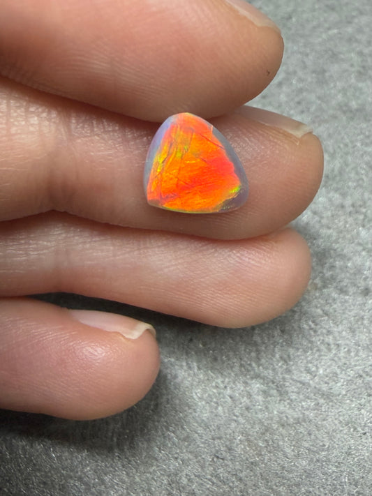 7.High quality Black Crystal Opal with Cat Scratch pattern - B4.8