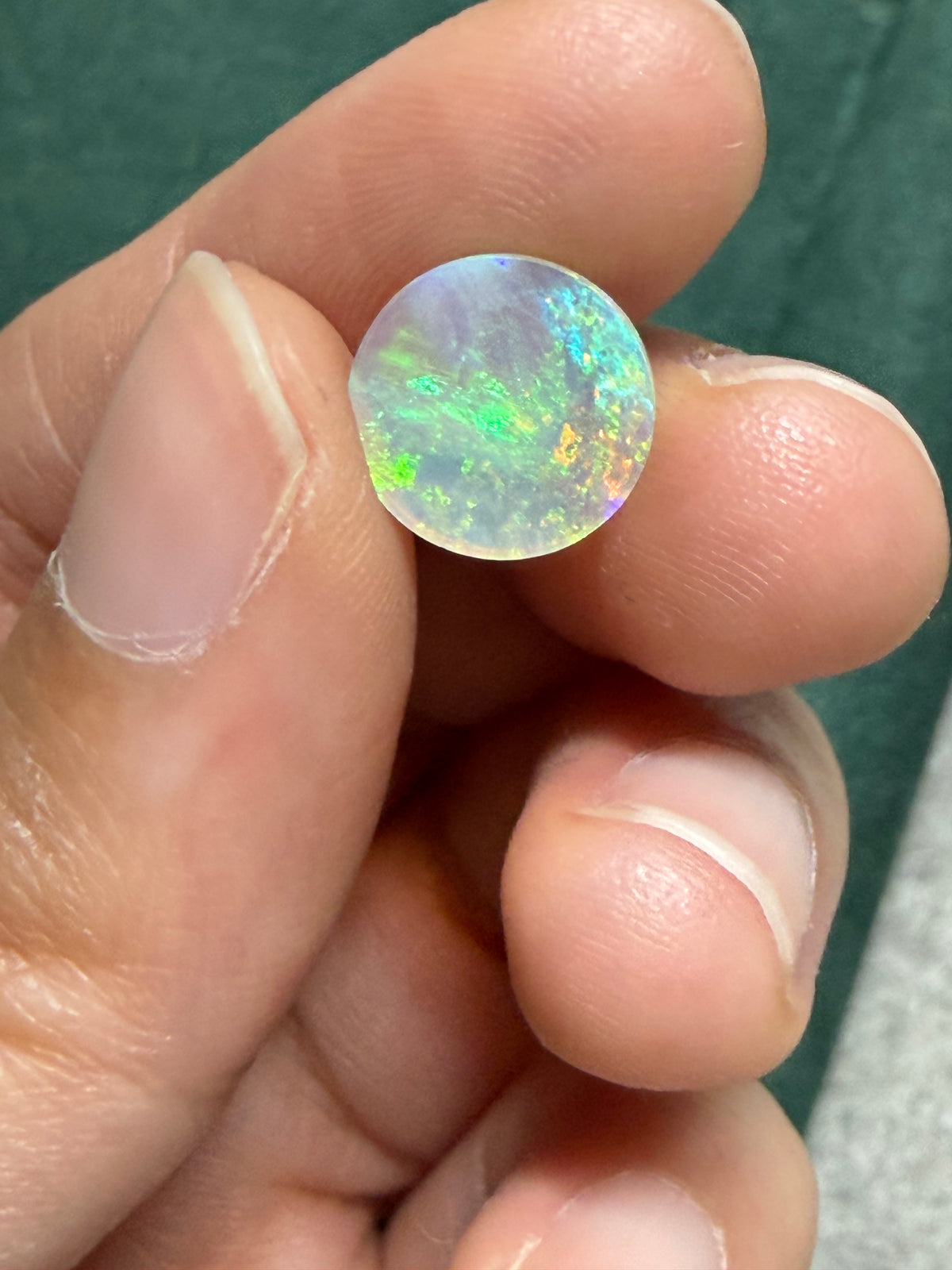 41. Neptune Crystal Opal double sided rolling flash