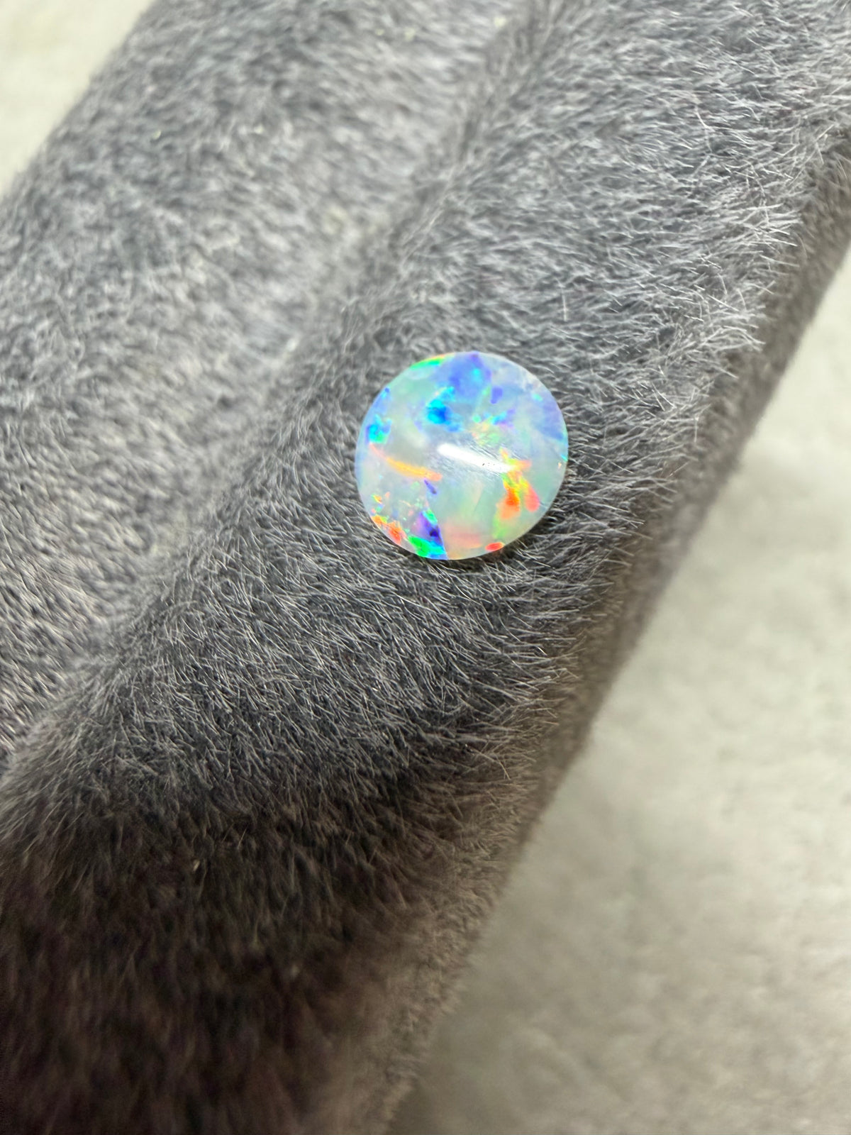40. Round Rainbow Crystal Opal