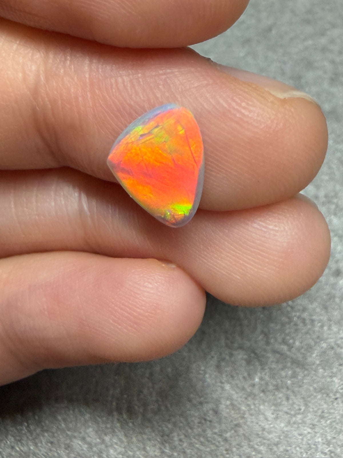 7.High quality Black Crystal Opal with Cat Scratch pattern - B4.8