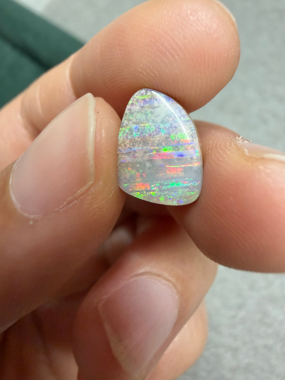29.Boulder opal rainbow stripe special