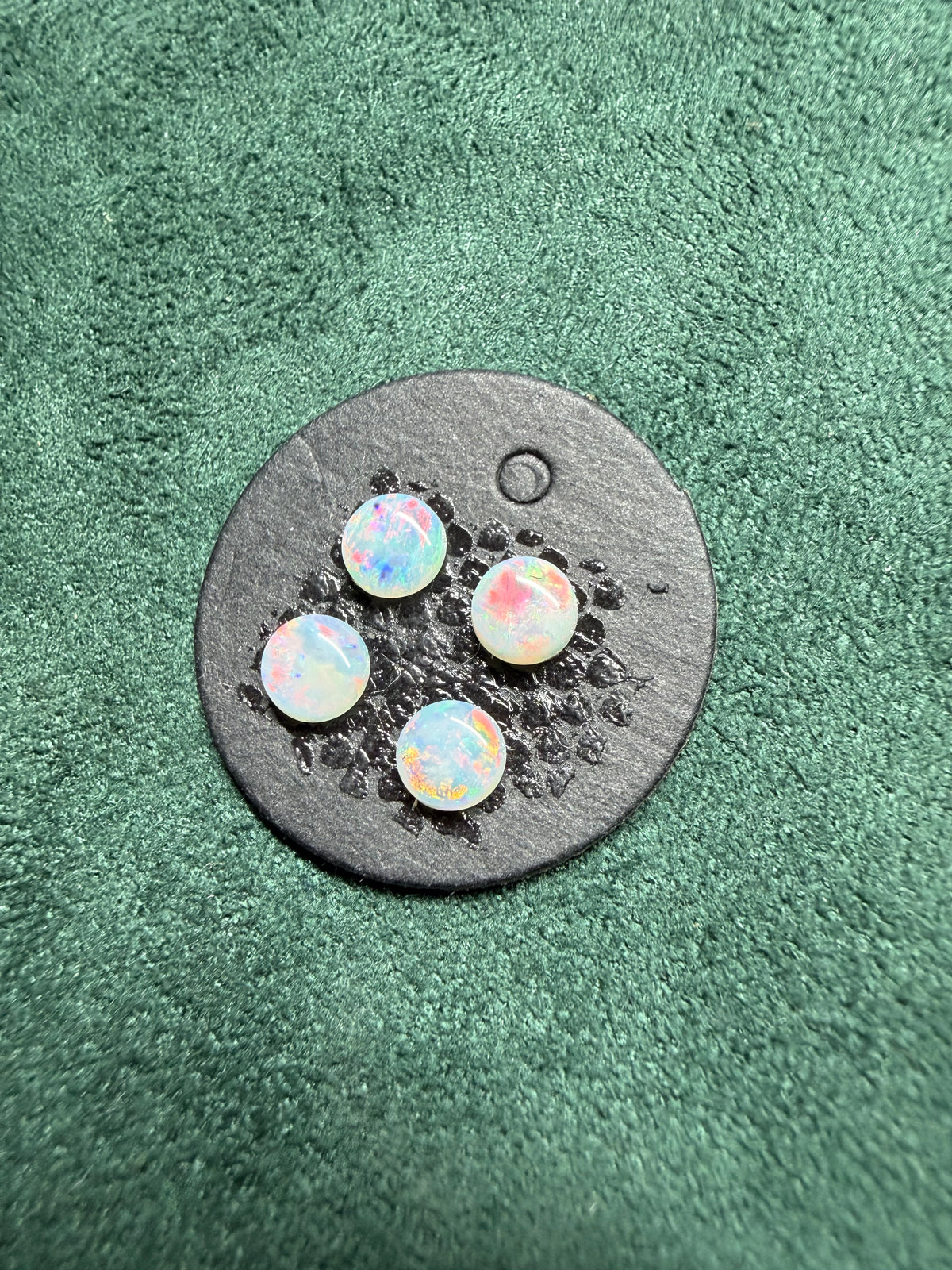 9.Surprise pink red Crystal Opal set