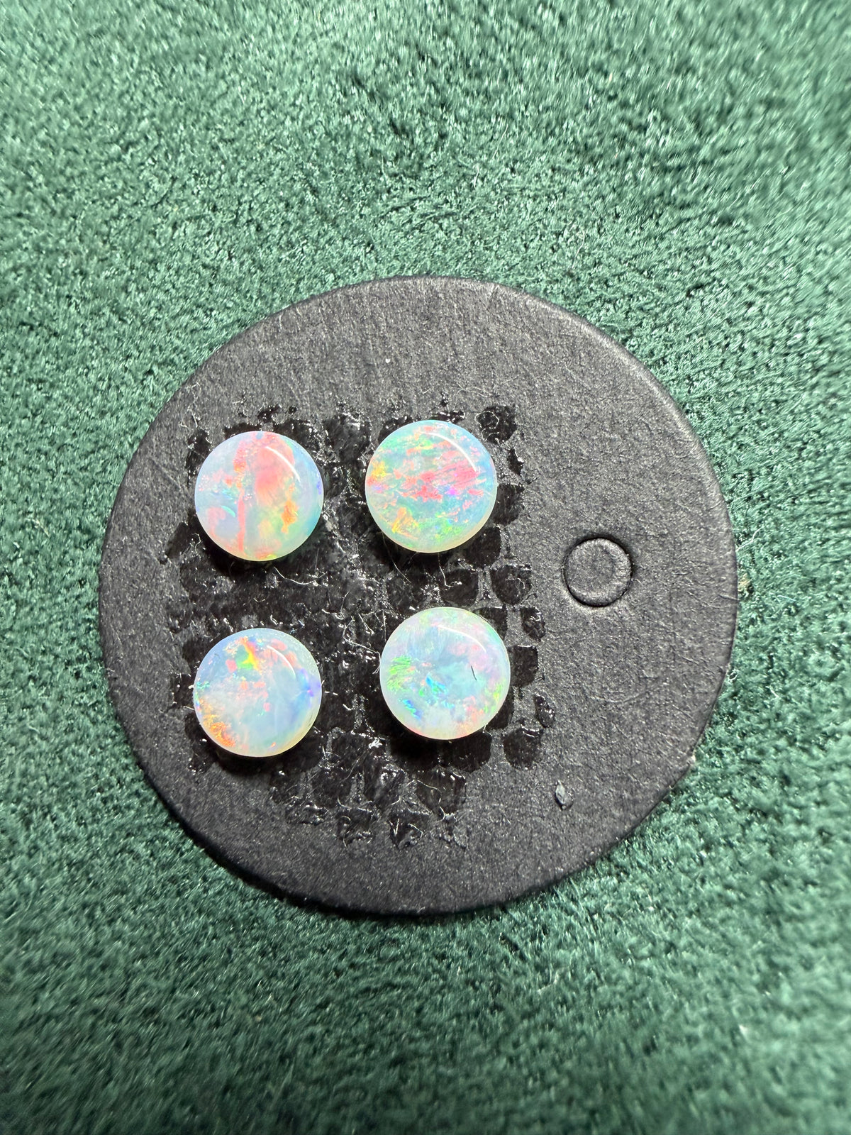 9.Surprise pink red Crystal Opal set
