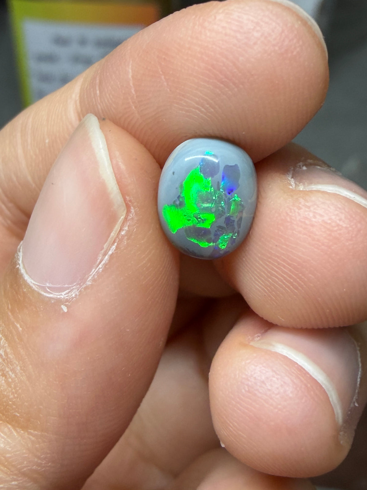 37. “Embrace” dark Opal lightning ridge-1.2ct