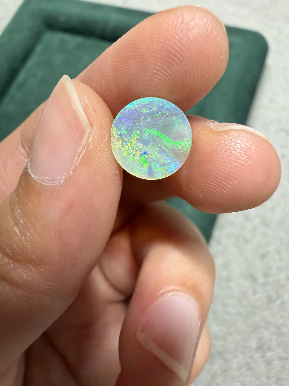 41. Neptune Crystal Opal double sided rolling flash