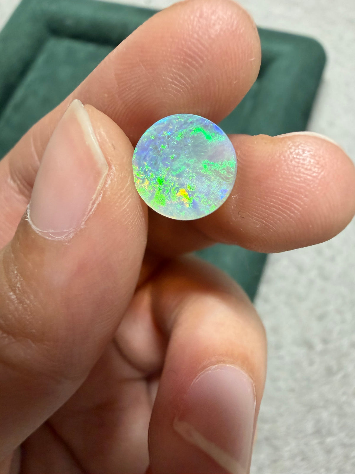 41. Neptune Crystal Opal double sided rolling flash