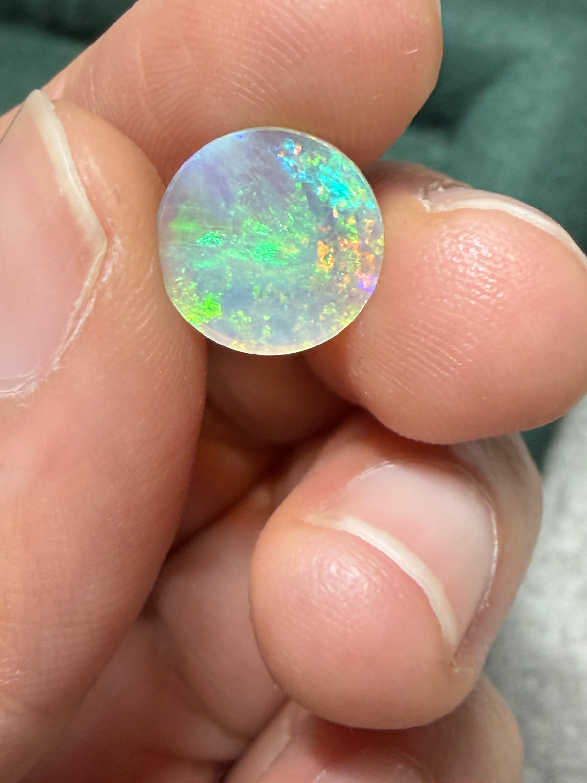 41. Neptune Crystal Opal double sided rolling flash
