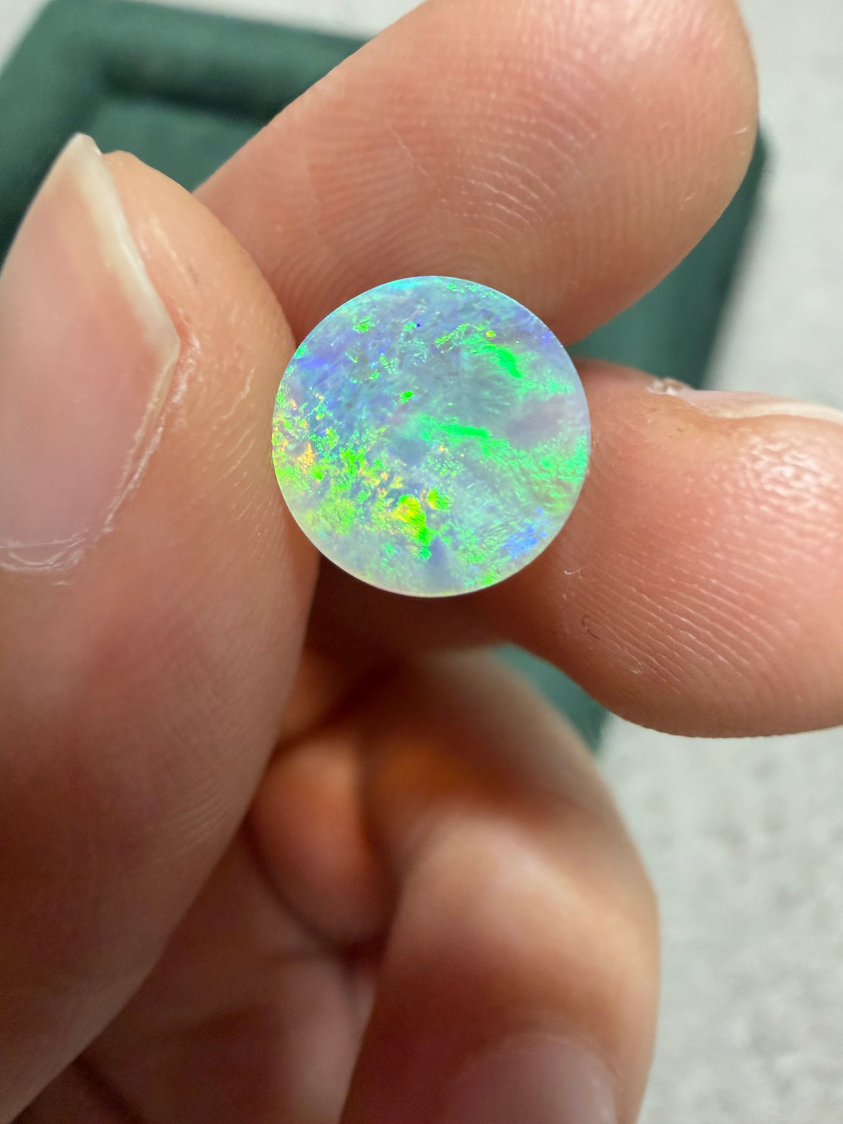 41. Neptune Crystal Opal double sided rolling flash