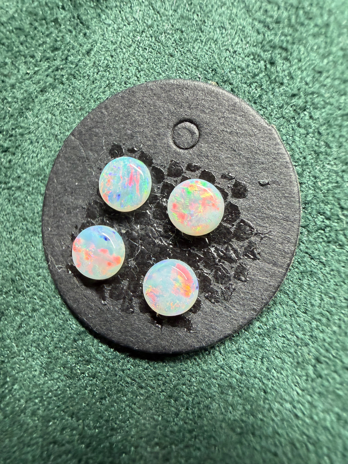 9.Surprise pink red Crystal Opal set