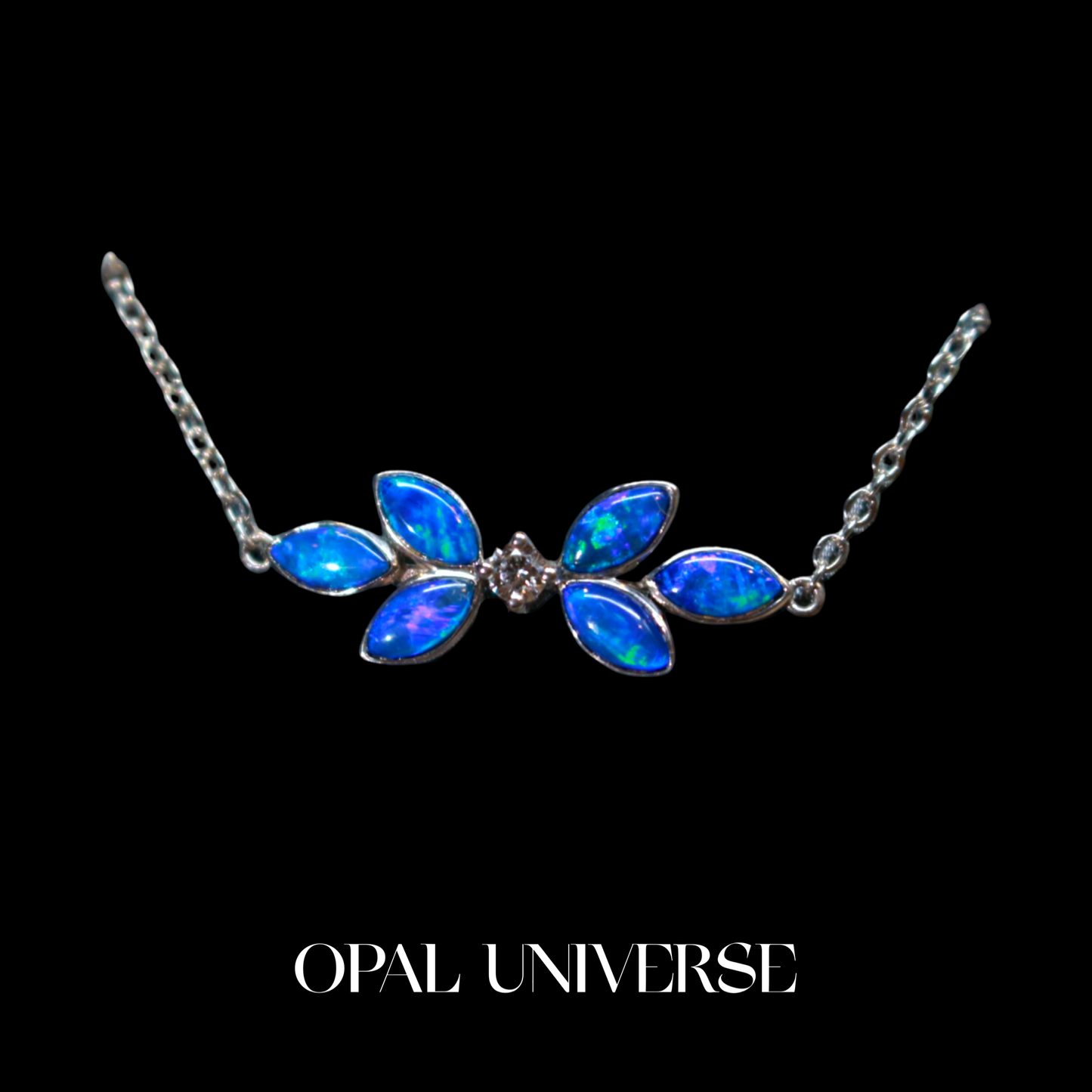 Gold Plated on 925 Silver-Crystal Opal Bracelet